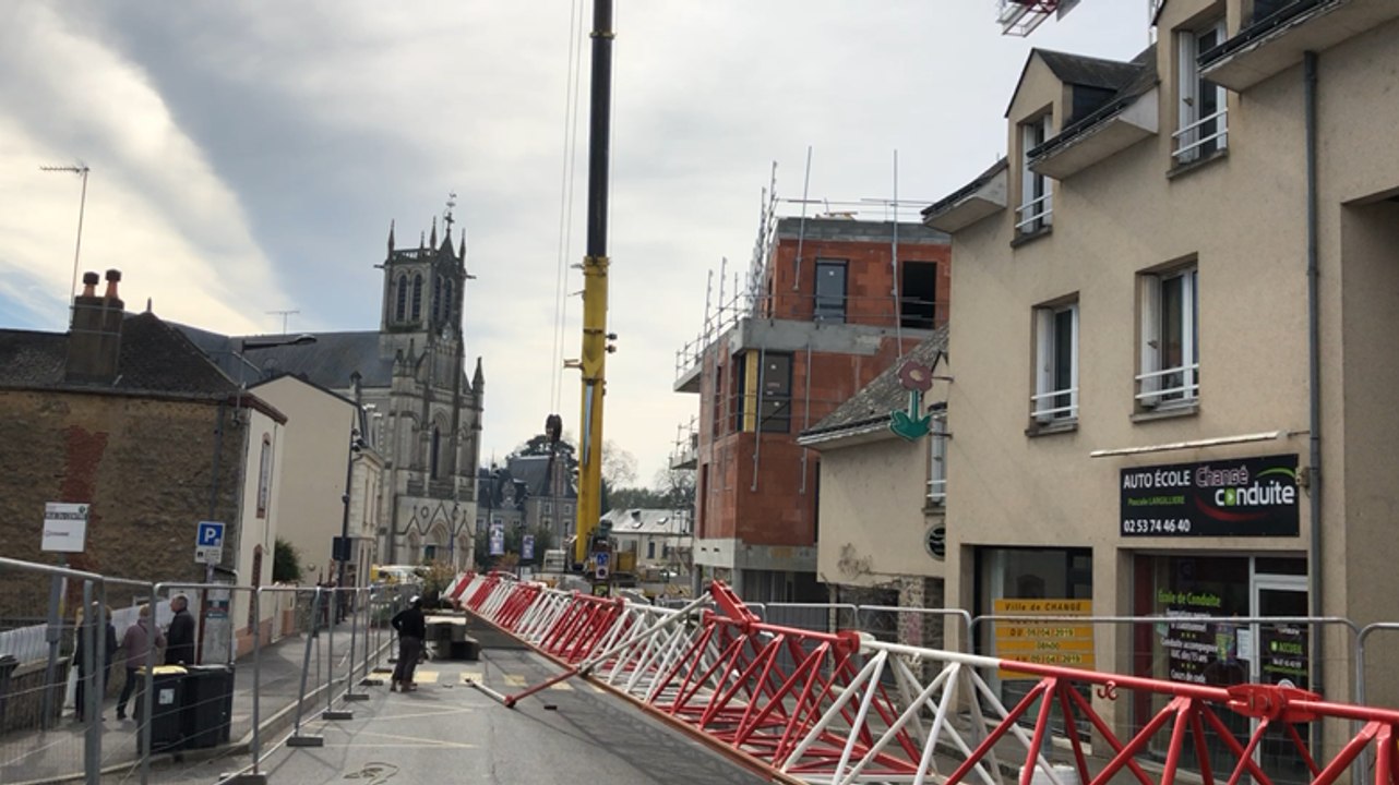 Démontage de la grue 10 tonnes