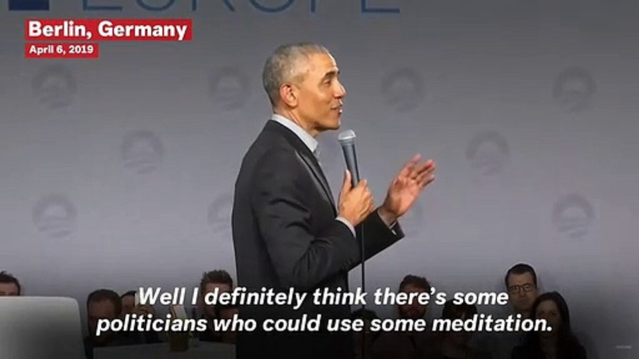 Barack Obama Jokes That ‘Some Politicians Could Use Some Meditation’