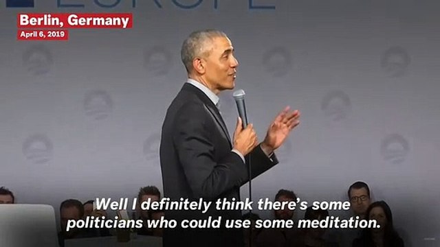 Barack Obama Jokes That ‘Some Politicians Could Use Some Meditation’