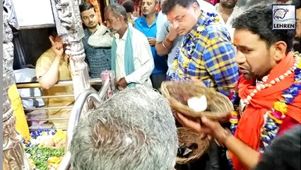 चुनाव प्रचार के पहले बनारस पहुंचे  निरहुआ ने लिया बाबा काल भैरव का आशीर्वाद