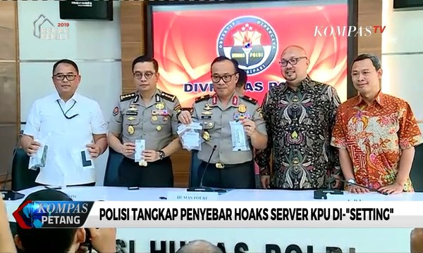 Polisi Tangkap 2 Penyebar Hoaks Server KPU Di-setting, 1 di Antaranya Dokter