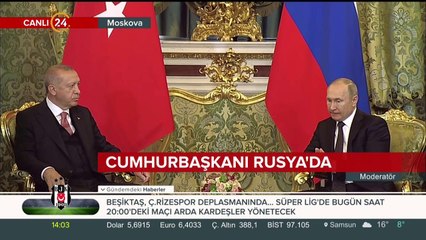 Başkan Erdoğan ve Putin bir araya geldi
