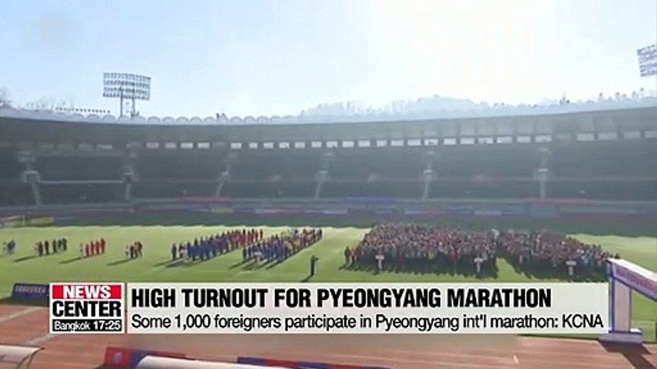1,000 foreigners participate in int'l marathon in Pyeongyang
