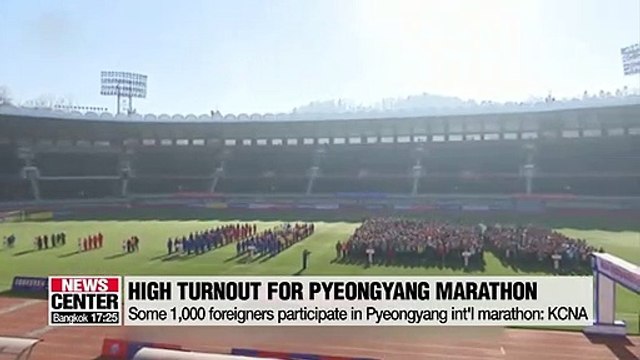 1,000 foreigners participate in int'l marathon in Pyeongyang