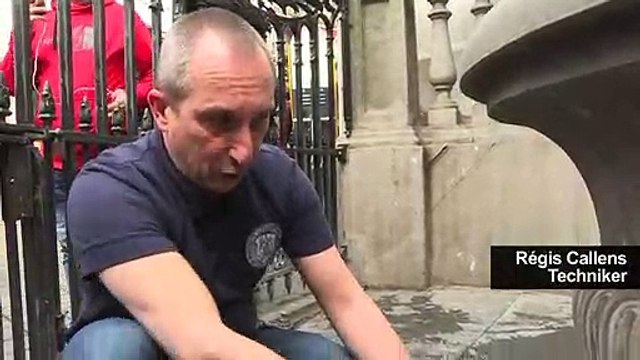 Wasser sparen: Manneken Pis zeigt, wie's geht