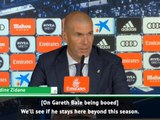 'We'll see if he stays or not' - Zidane on Bale's Real Madrid future