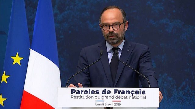Restitution du grand débat national : le discours du Premier ministre