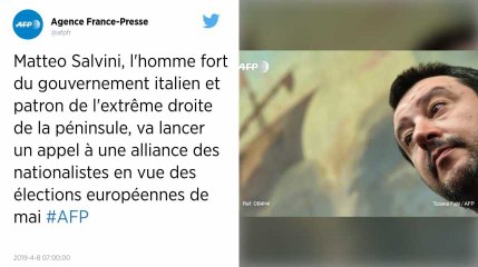 Européennes: Salvini lance un appel pour une alliance des souverainistes