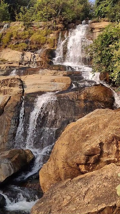 Beautiful natural waterfall