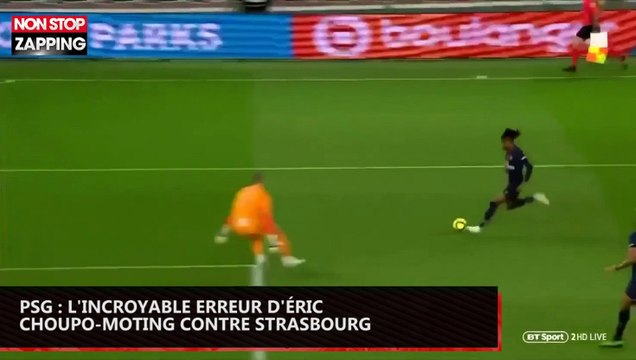 PSG : l'incroyable erreur d'Eric Choupo-Moting contre Strasbourg, la vidéo buzz