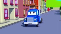 El Carro Transportador ️ y sus amigos en Coche de la Ciudad de  Coches Y Camiones de la construcción de la historieta (para niños)