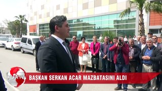 Başkan Serkan Acar Mazbatasını Aldı