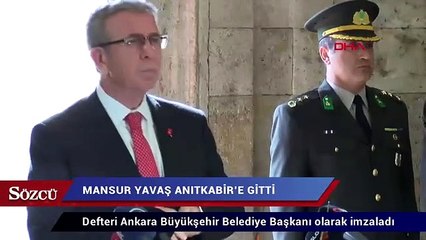Mansur Yavaş Anıtkabir’e gitti