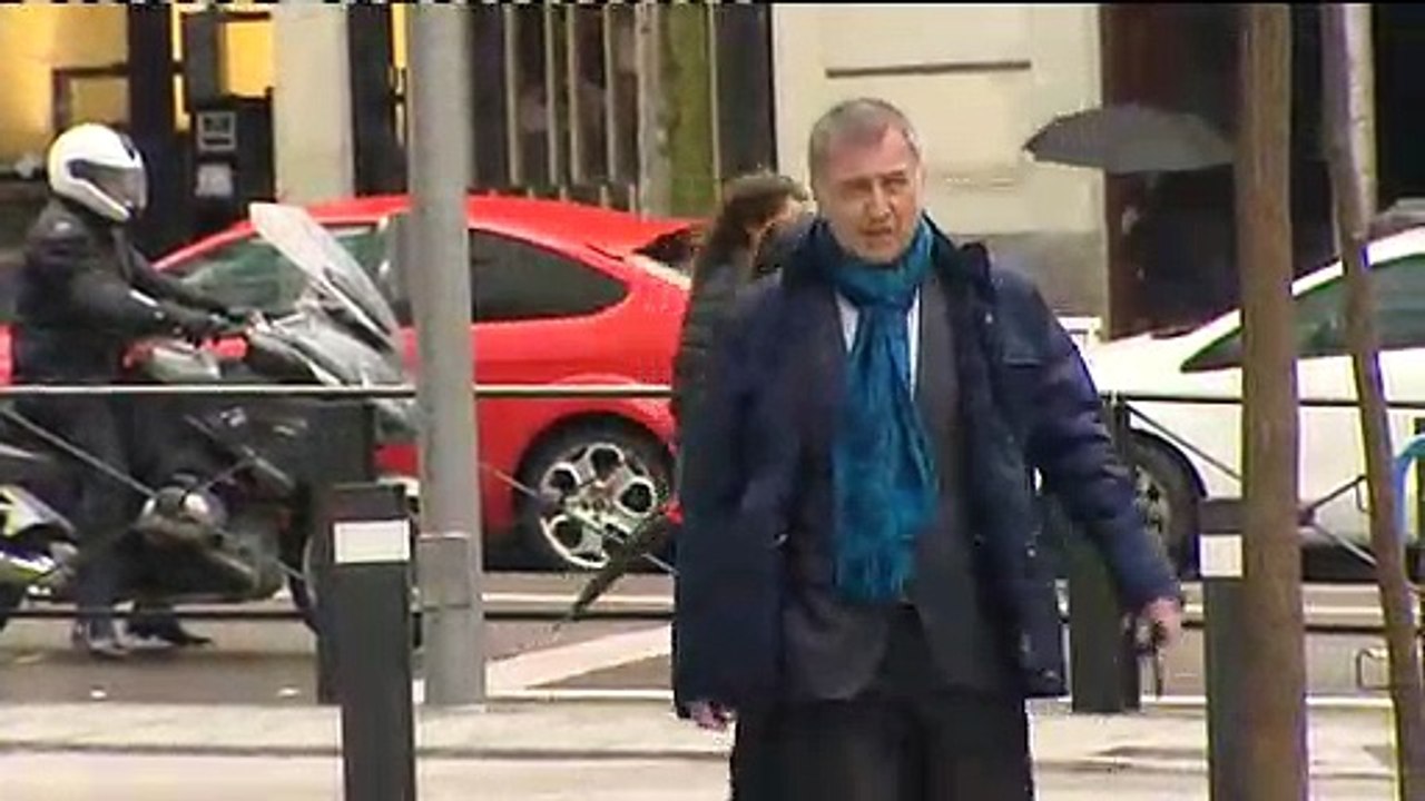 Alberto Pozas, entrando en la Audiencia antes de su imputación.