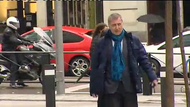 Alberto Pozas, entrando en la Audiencia antes de su imputación.