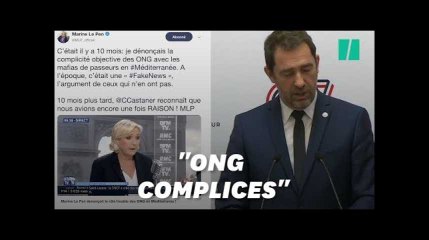 Pour Le Pen, Castaner donne enfin raison au RN sur les migrants