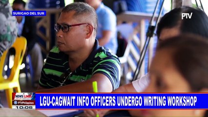 LGU-Cagwait info officers undergo writing workshop
