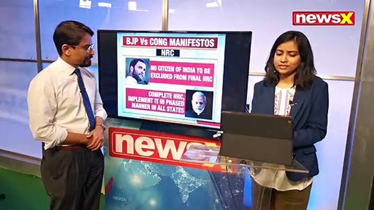 BJP Vs Congress Manifesto Compared, BJP Promises, Congress Promises; Lok Sabha Elections 2019