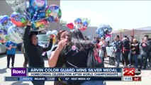 Arvin High School color guard team wins silver medal at a world championship