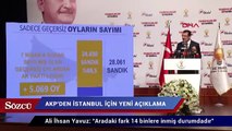 AKP’li Yavuz: Fark şuan 14 binlere inmiş durumda