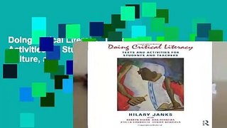 Doing Critical Literacy: Texts and Activities for Students and Teachers (Language, Culture, and