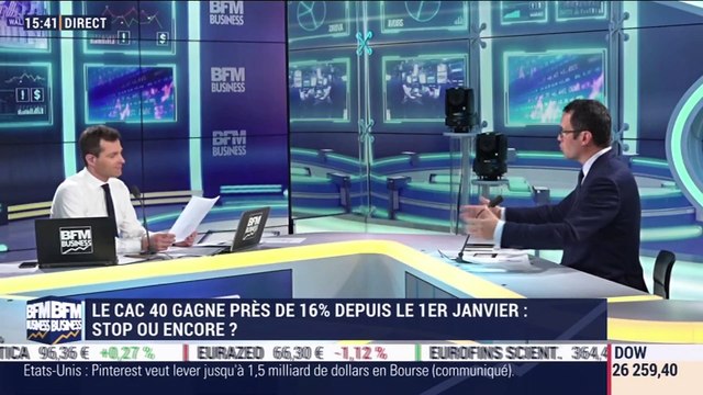 Les tendances sur les marchés: Le CAC 40 gagne près de 16% depuis le 1er janvier, stop ou encore ? - 08/04