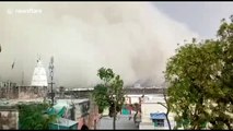 Skies turn dark as massive dust storm swallows up north Indian city