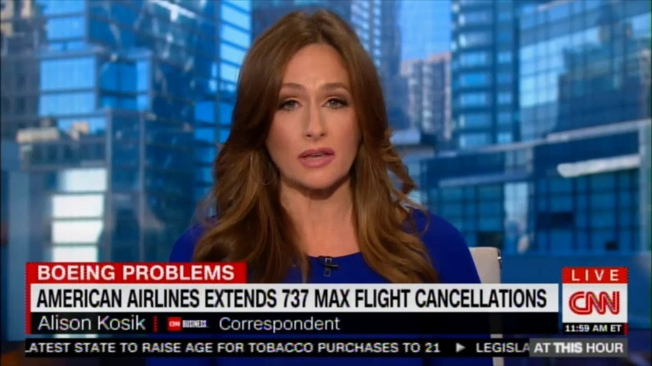 Alison Kosik reports on American Airlines extends 737 Max flight cancellations. #News #AmericanAirlines @AlisonKosik #Boeing #Breaking #CNN