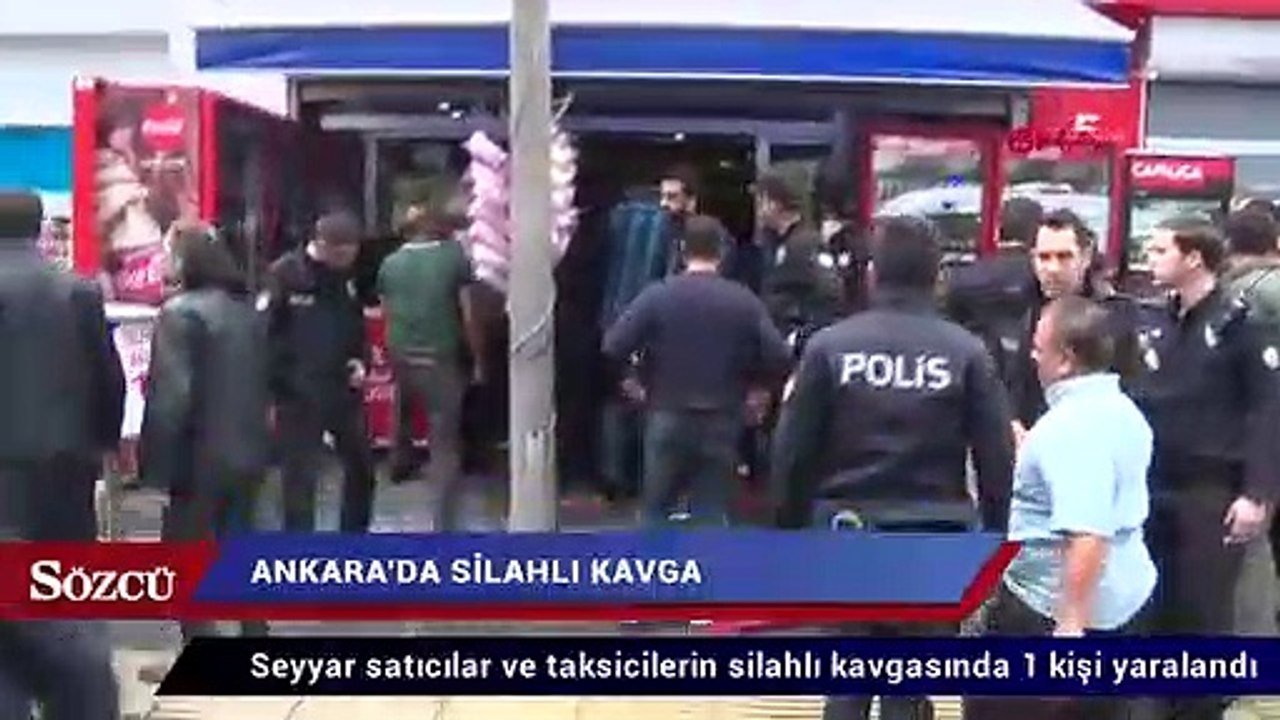 Ankara’da seyyar satıcılar ve taksicilerin sila...