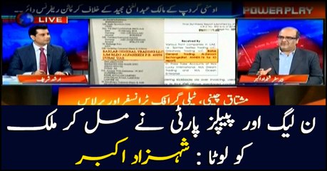 PPP, PML-N jointly plundered national wealth: Shahzad Akbar