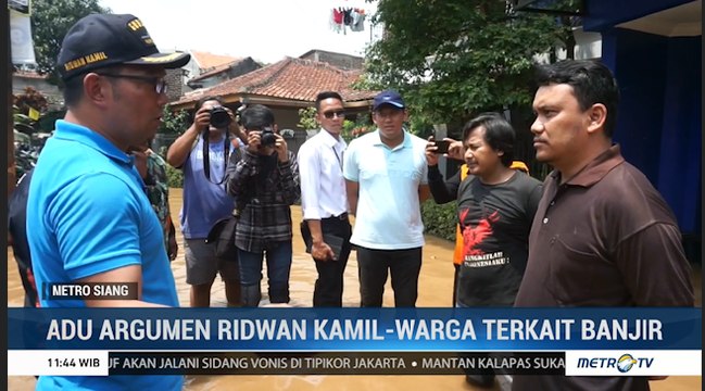 Adu Argumen Ridwan Kamil dan Masyarakat Terkait Banjir