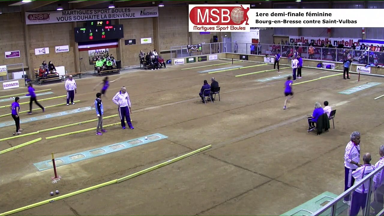 Première demi-finale, tir en relais féminin, Bourg-en-Bresse contre Saint-Vulbas, France Tirs, Martigues 2019