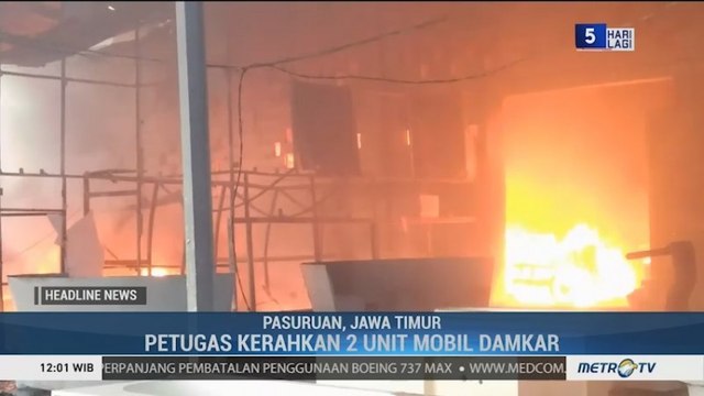 Pabrik Bak Mandi di Pasuruan Terbakar