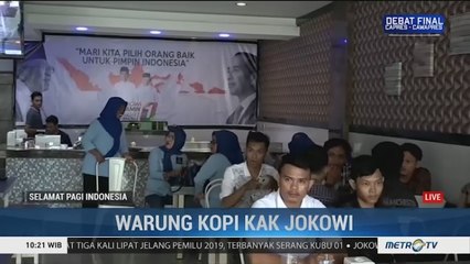 Warkop Kak Jokowi Gratiskan Dagangannya dengan Baca Selawat dan Senyum