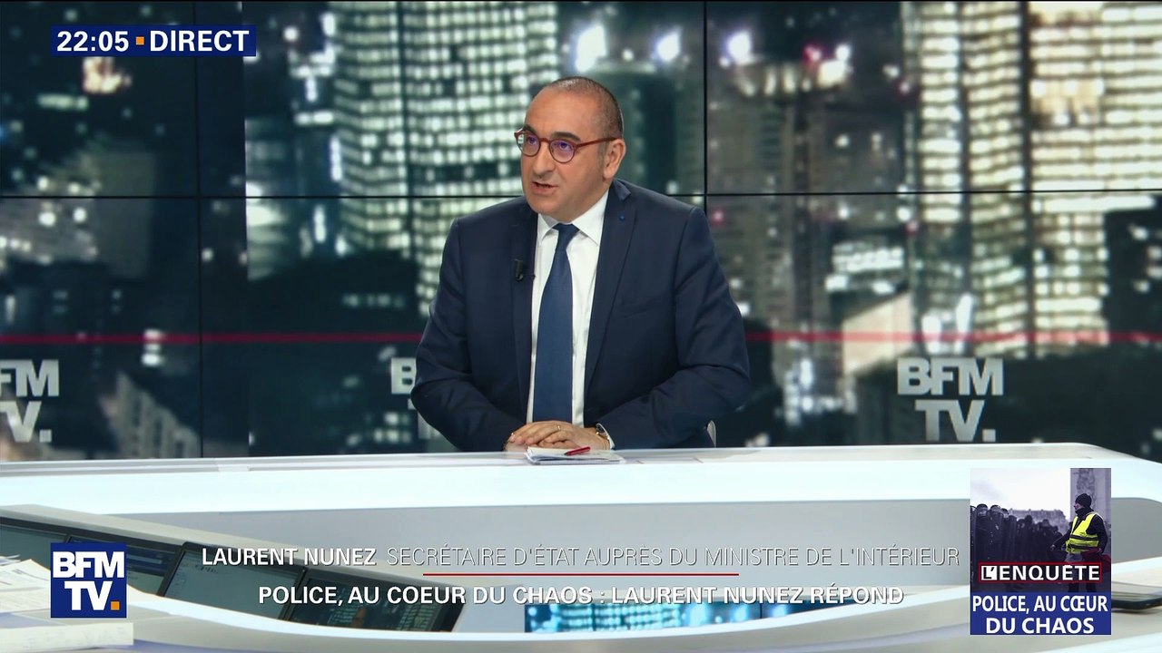 Police, au cœur du chaos": L'interview de Laurent Nuñez - Vidéo Dailymotion