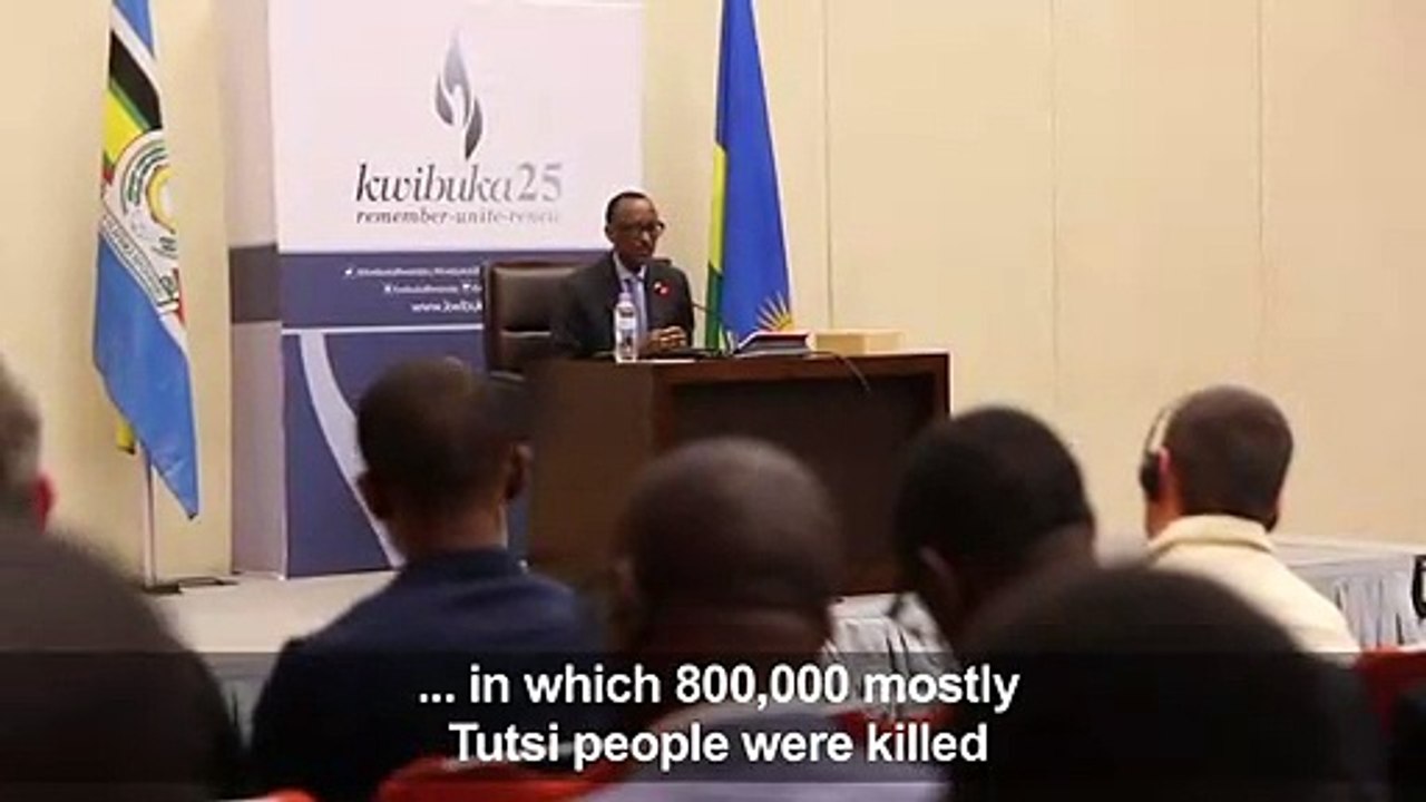 'You can't keep asking people to apologise': Rwandan president