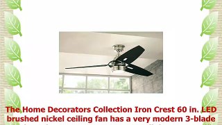 Home Decorators Collection Iron Crest 60 in LED DC Motor Indoor Brushed Nickel Ceiling