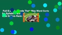 Full E-book  Words Their Way Word Sorts for Syllables and Affixes Spellers  Best Sellers Rank : #1