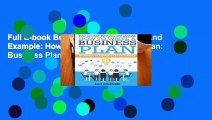Full E-book Business Plan Template And Example: How To Write A Business Plan: Business Planning