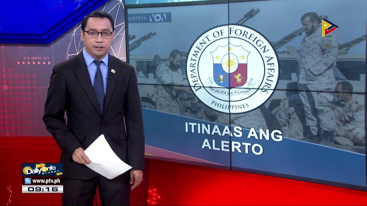 Alert level sa Libya, itinaas na ng DFA