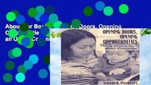 About For Books  Opening Doors, Opening Opportunities: Family Literacy in an Urban Community  Best