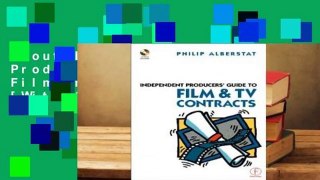 About For Books  Independent Producers' Guide to Film and TV Contracts [With CDROM]  Review
