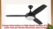 Craftmade 3 Blade Ceiling Fan Black with Dimmable LED Light and Wall Control TG52BK3