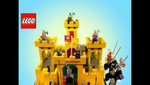 LEGO Classic Yellow Castle 375 6075 Vintage Stop Motion Speed Build - Unboxing Demo Review