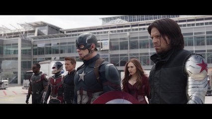 Team Iron Man vs Team Cap - Airport Battle Scene - Captain America Civil War