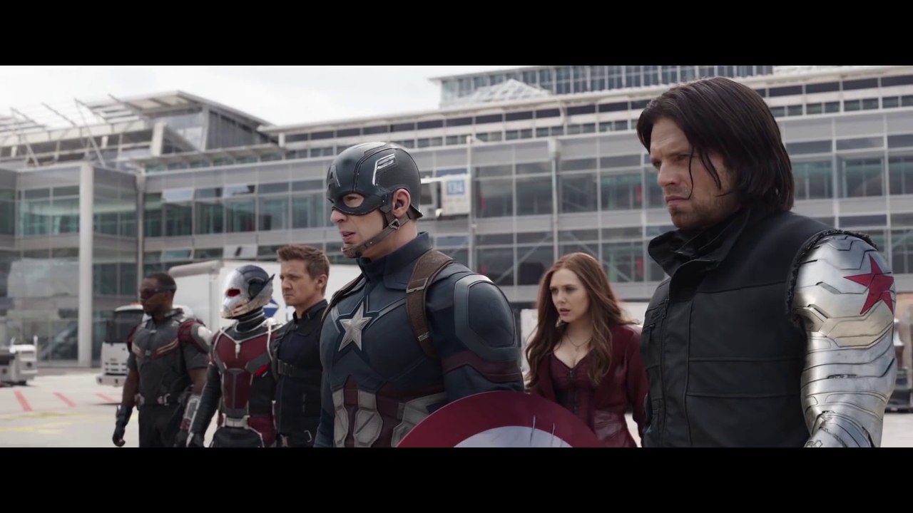 Team Iron Man vs Team Cap - Airport Battle Scene - Captain America Civil War