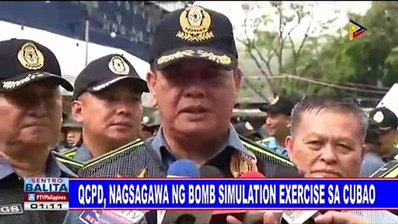 QCPD, nagsagawa ng bomb simulation exercise sa Cubao