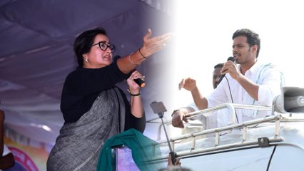 ತಮಿಳಿನಲ್ಲಿ ಮಾತನಾಡಿದ ಸುಮಲತಾ ನಿಖಿಲ್ ಬಗ್ಗೆ ಹೀಗಂದ್ರು..? | FILMIBEAT KANNADA