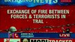 Jammu Kashmir Tral Encounter: Exchange of Fires between Security forces and terrorists in Tral