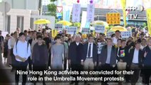 Hong Kong democracy leaders convicted in Umbrella Movement trial